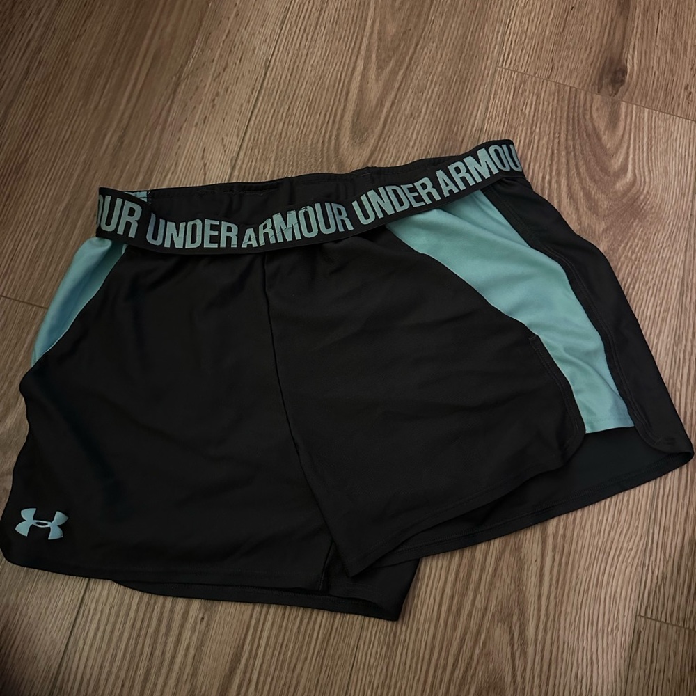 Under Armour Women's DARK BLUE and teal Shorts